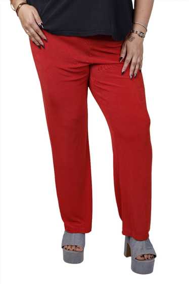 Chicos, Red Wide-leg Travel Pants 1990s