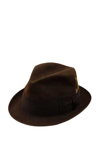 Churchill, Brown Beaver Fedora Hat 1950s