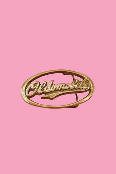 Oldsmobile Solid Brass Belt Buckle 1970s