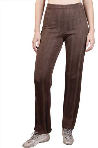 Salvatore Ferragamo, Brown Knit Pant 1990s