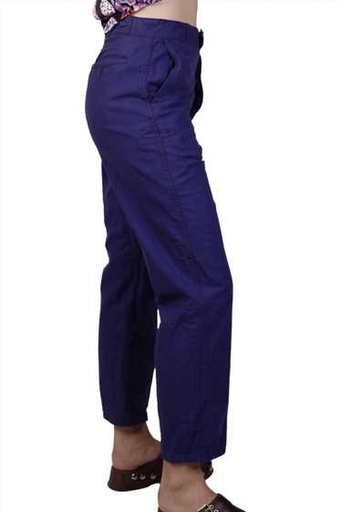 Navy Blue French Workwear Pants 1980s