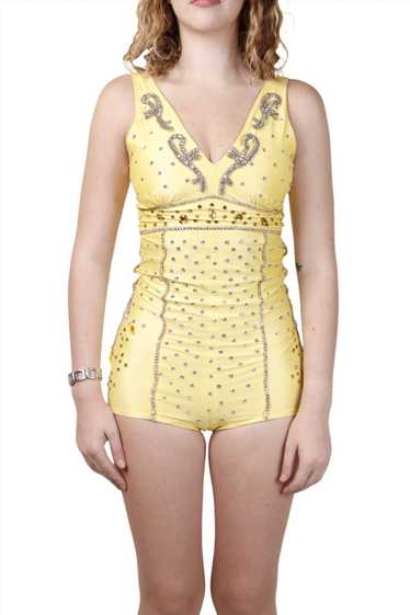 Yellow Baton Leotard 1960s