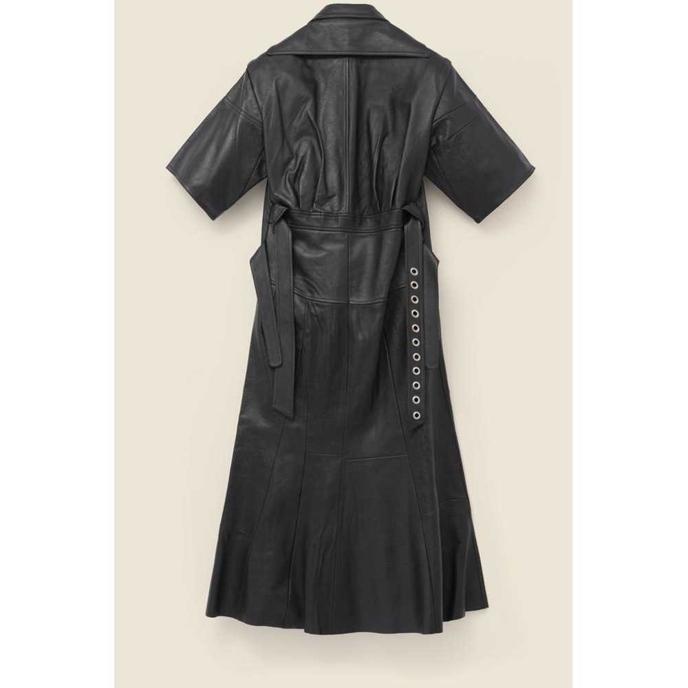 Celine Leather mid-length dress - image 2