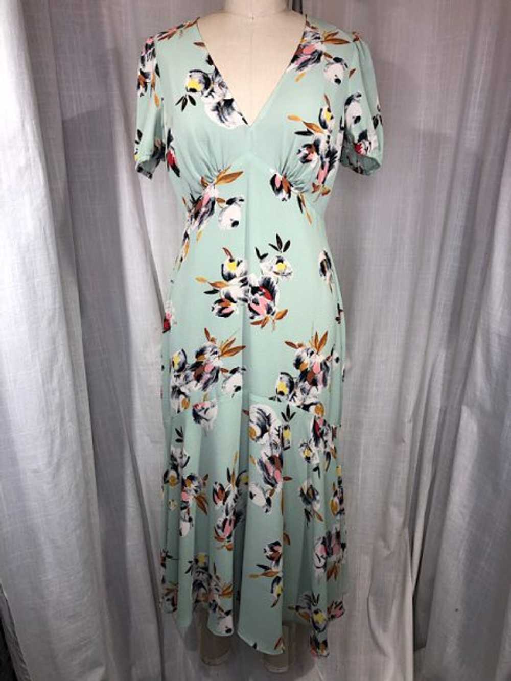 Vintage Inspired 40s Ralph Lauren Flower Print Dr… - image 1