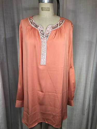 Vintage Y2k Peach Bob Mackie Tunic