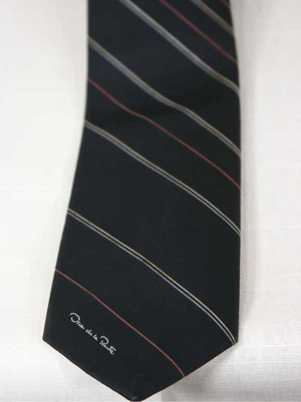 Vintage 1970’s Oscar de la Renta Stripe Tie - image 2