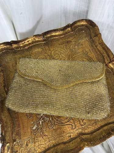 Vintage 60’s Silver and Gold Bead Clutch