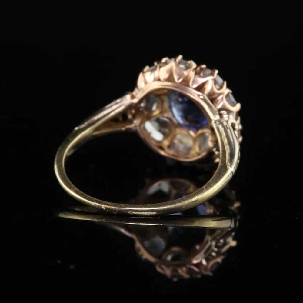 Antique Victorian 18K Yellow Gold Ceylon Sapphire… - image 6