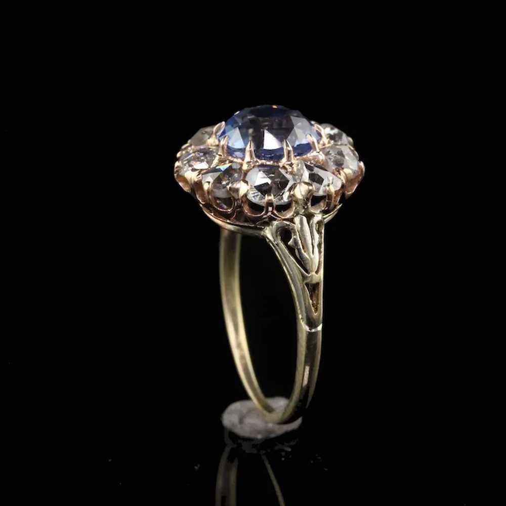 Antique Victorian 18K Yellow Gold Ceylon Sapphire… - image 7