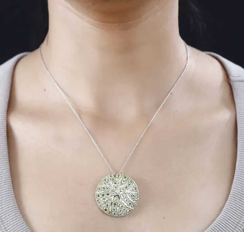 Natural Hebei Peridot Pendant with Chain - image 2