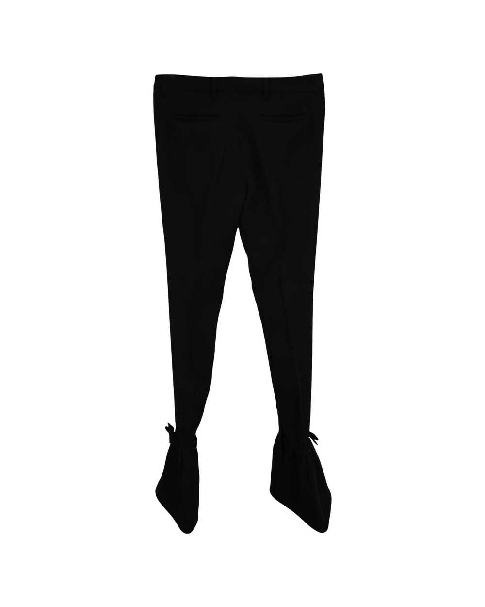 Miu Miu Black Wool Ankle Tie Pants with Contempor… - image 5