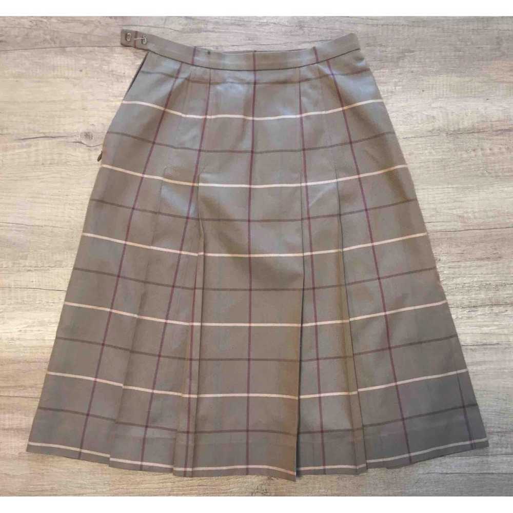 Burberry Wool mid-length skirt - image 2