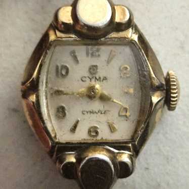 STUNNING VINTAGE CYMA WOMENS WATCH GOLD-TONE - image 1