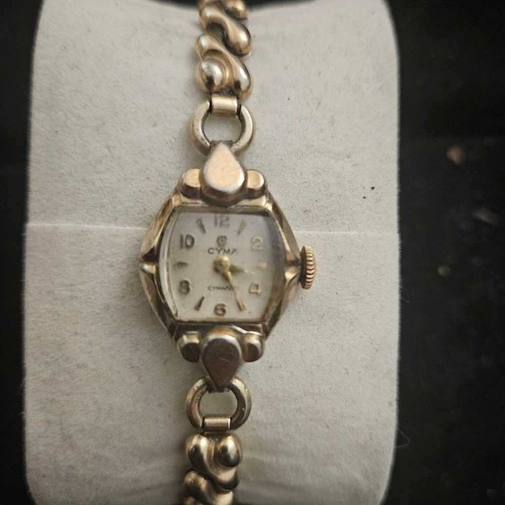 STUNNING VINTAGE CYMA WOMENS WATCH GOLD-TONE - image 2