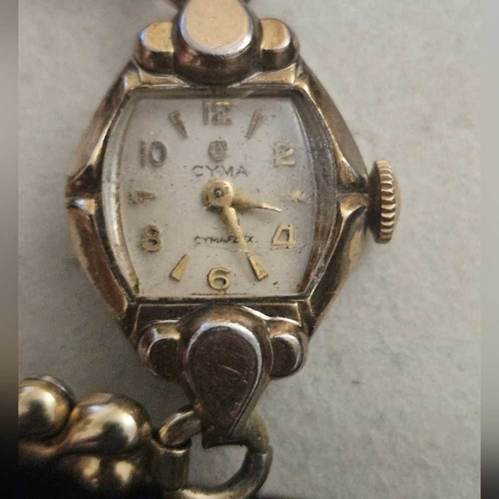 STUNNING VINTAGE CYMA WOMENS WATCH GOLD-TONE - image 5