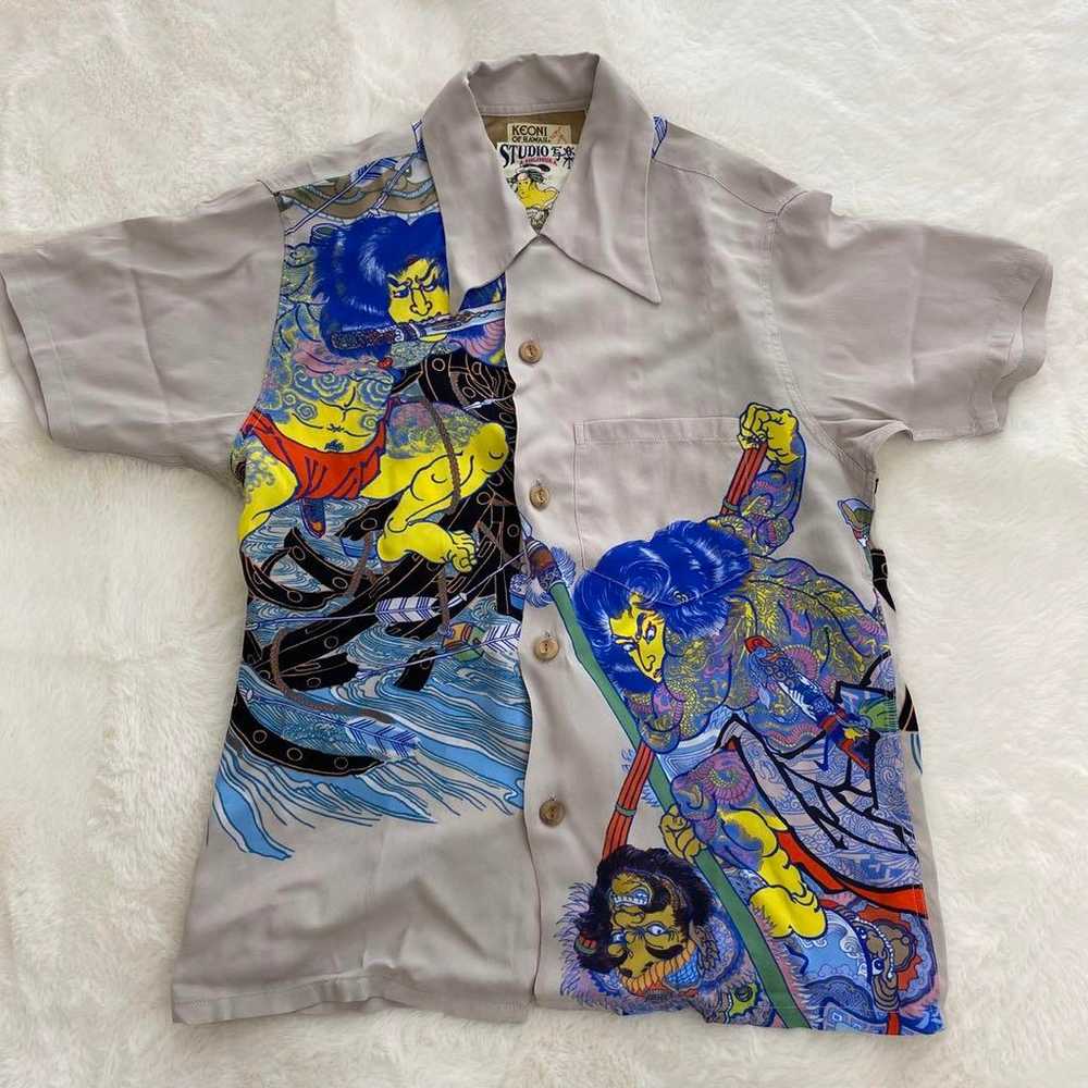 SUN SURF Sun Surf Hawaiian Shirt Ukiyo-e Pattern … - image 1