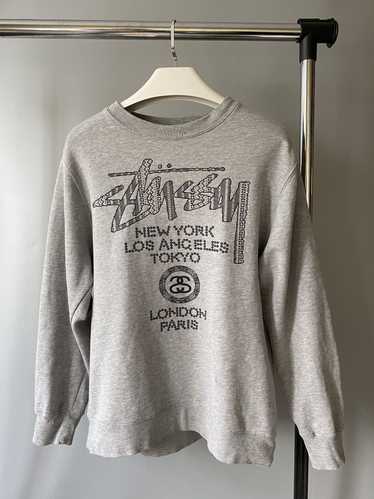 Streetwear × Stussy Stussy world tour sweatshirt S