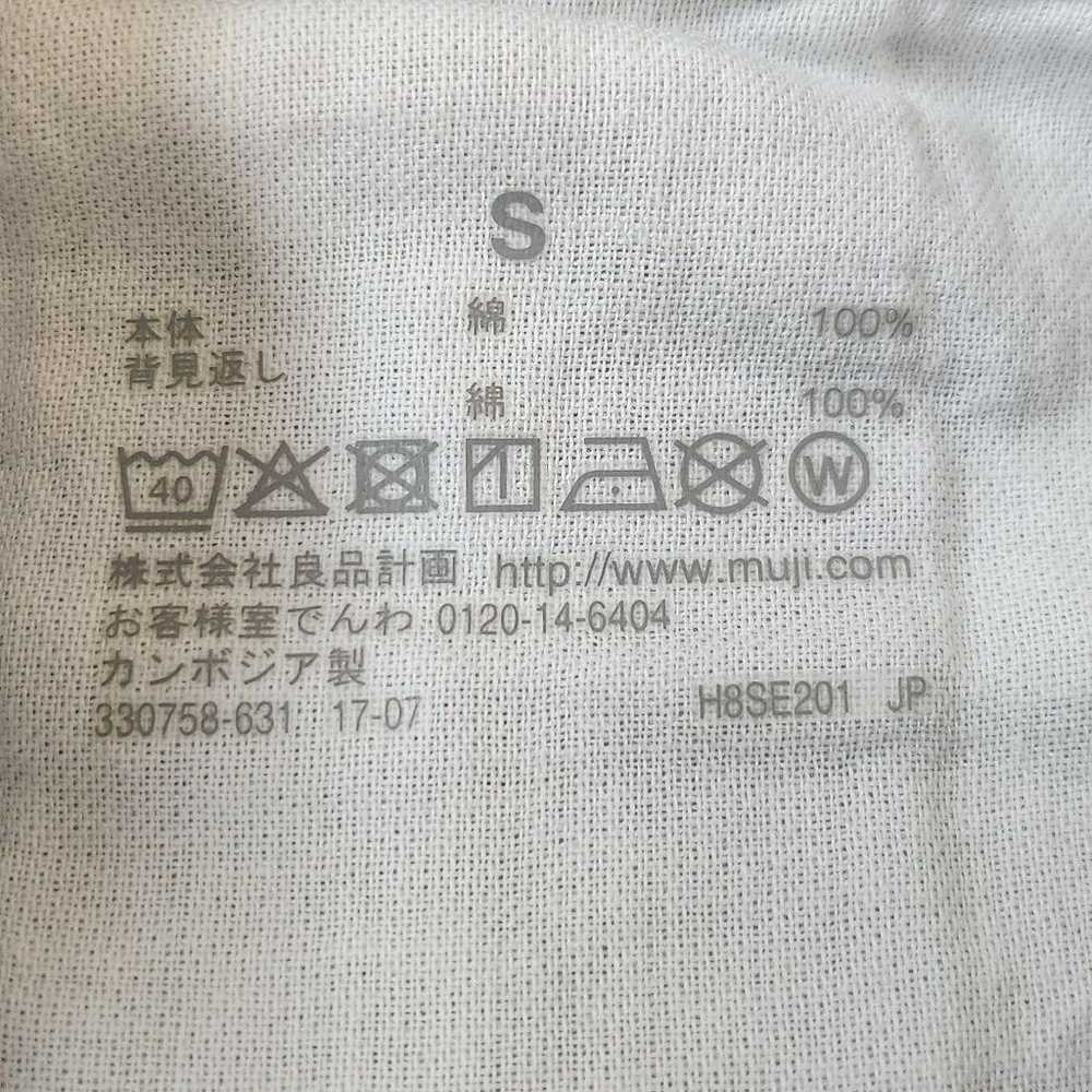 MUJI Cotton 100% Dress
Band Collar Check Gauze - image 4