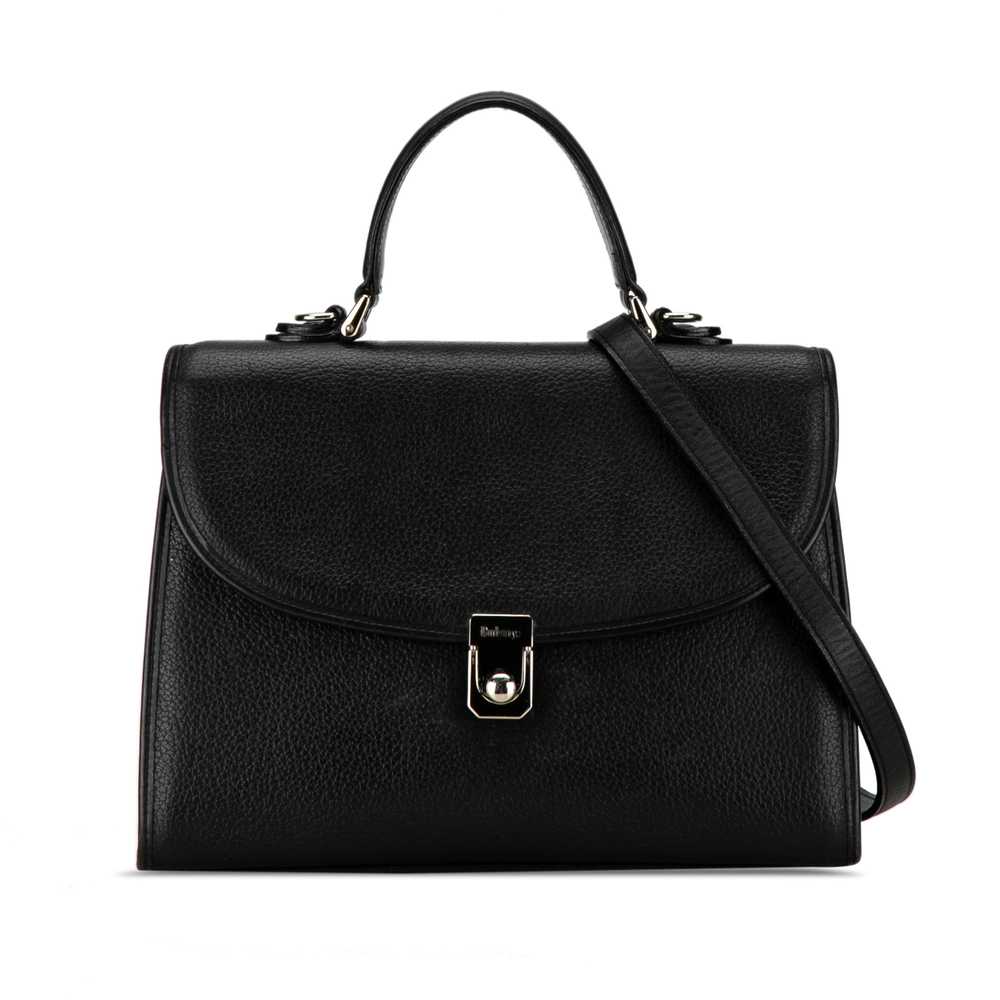 Black Burberry Leather Satchel - image 1