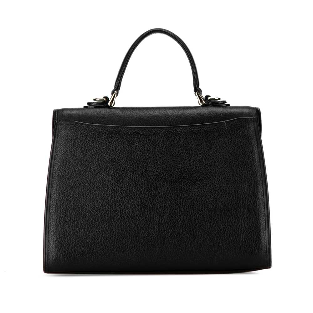 Black Burberry Leather Satchel - image 3