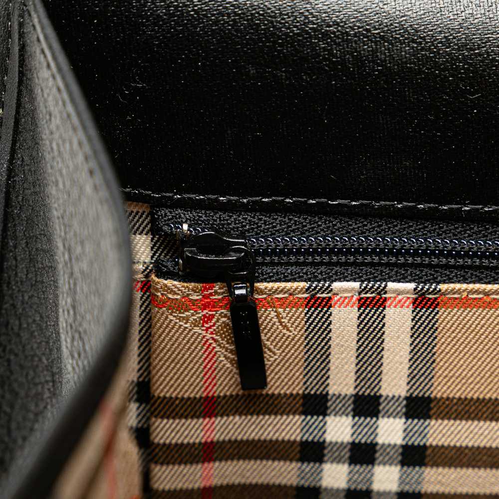 Black Burberry Leather Satchel - image 7