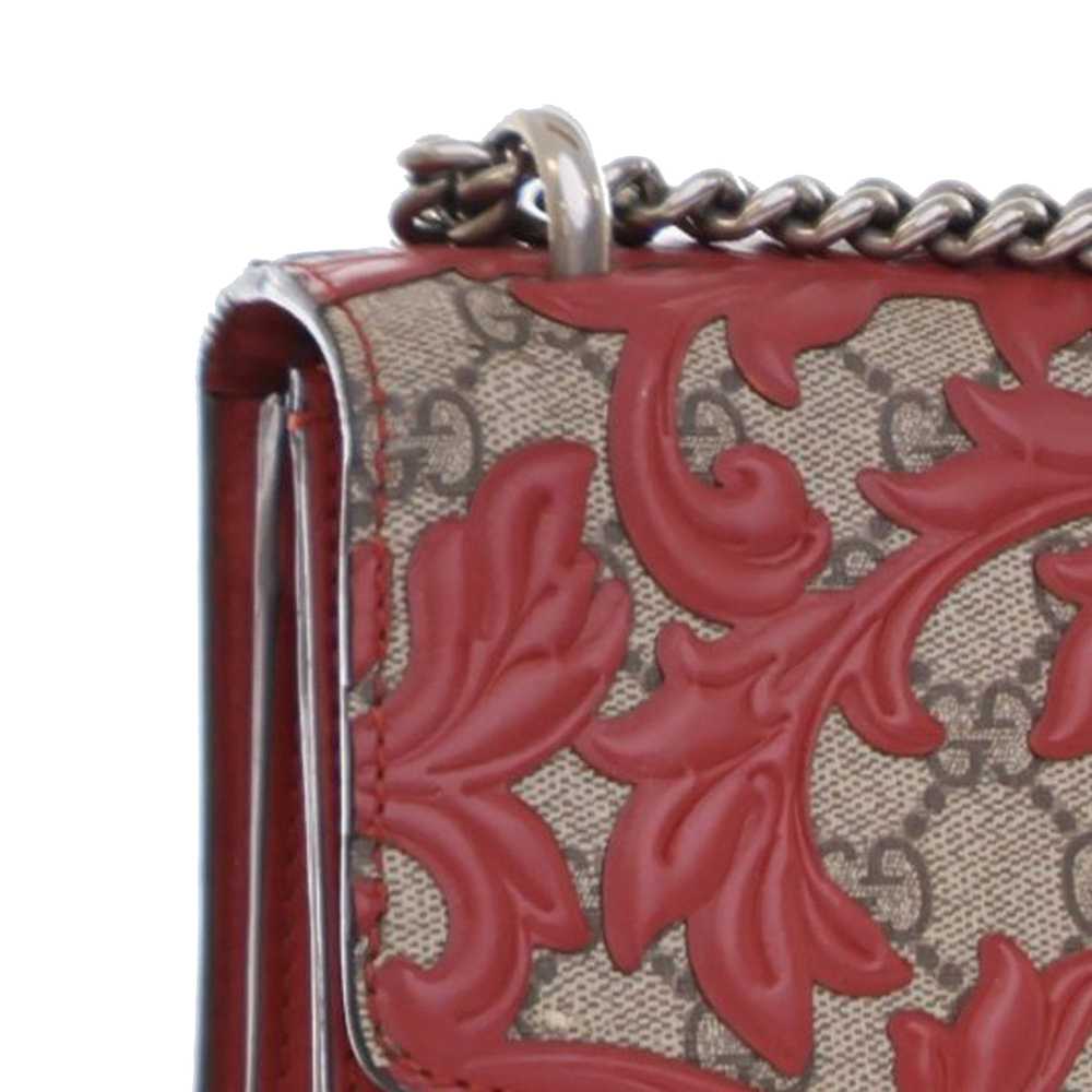 Red Gucci Medium GG Supreme Arabesque Dionysus Sh… - image 12