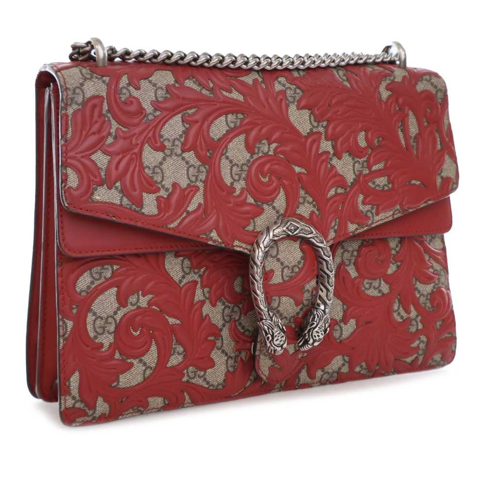 Red Gucci Medium GG Supreme Arabesque Dionysus Sh… - image 2