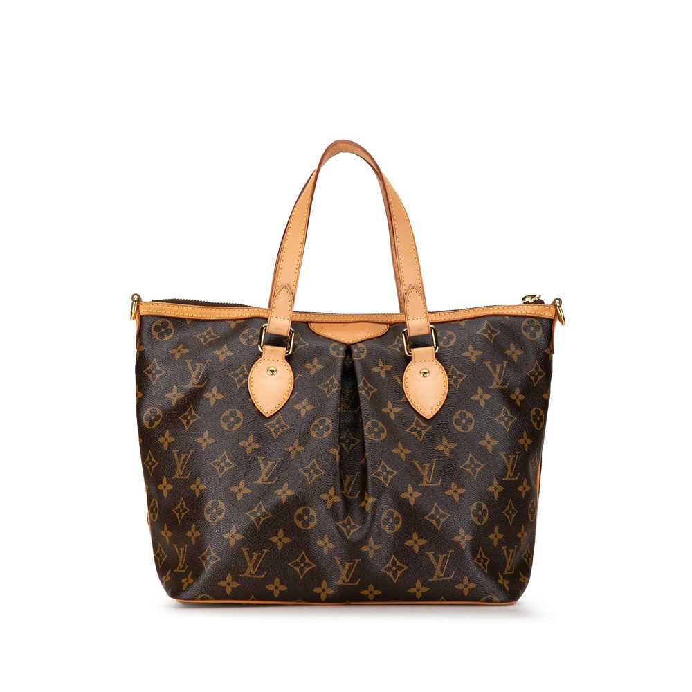 Brown Louis Vuitton Monogram Palermo PM Satchel - image 3