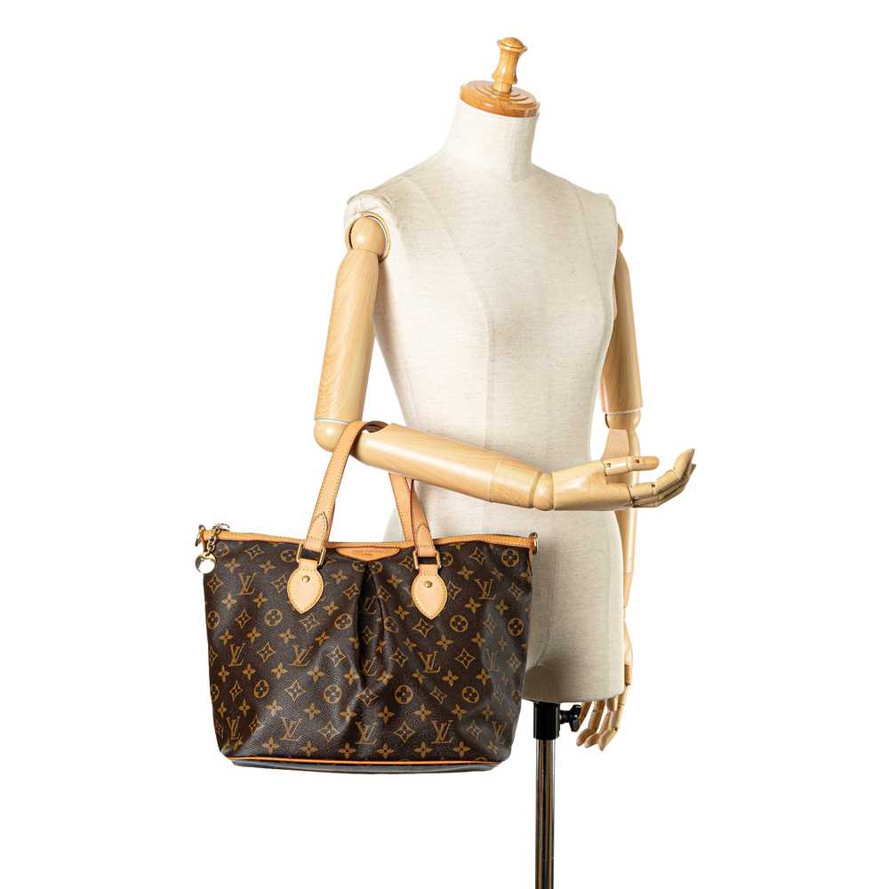 Brown Louis Vuitton Monogram Palermo PM Satchel - image 9