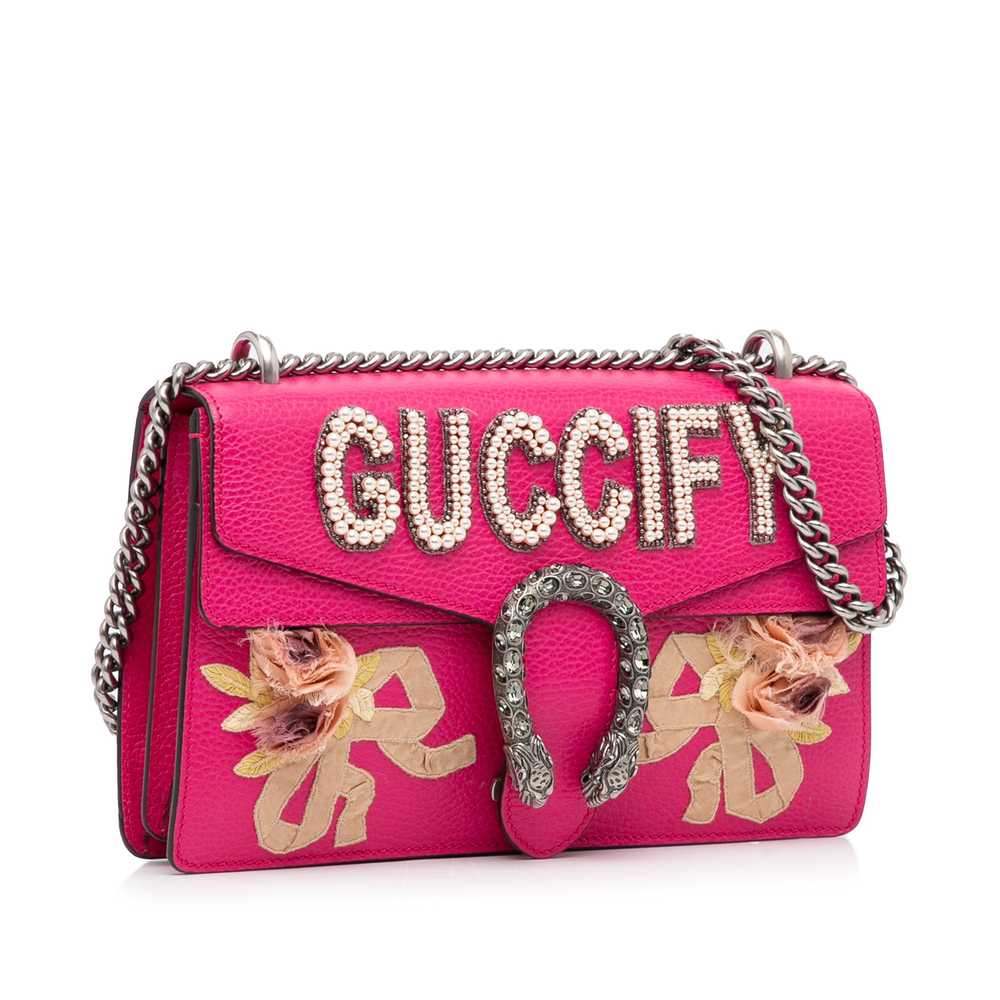 Pink Gucci Small Guccify Dionysus Shoulder Bag - image 2