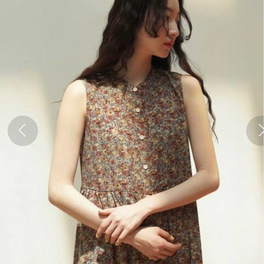 TINA JOJUN Flower-Patterned Sleeveless Shirt Dres… - image 4