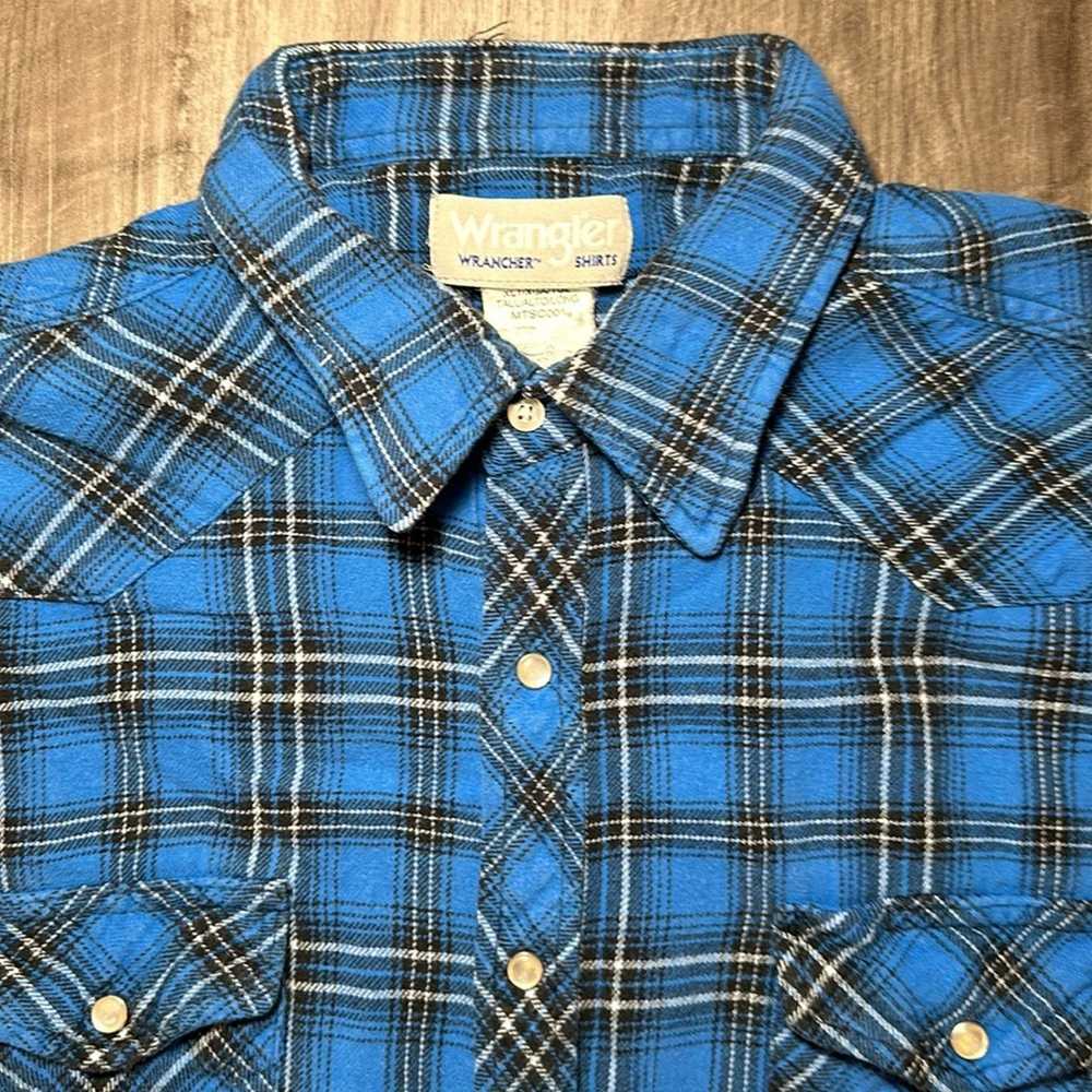 Wrangler Wrangler Wrancher Flannel Long Sleeve Pe… - image 6