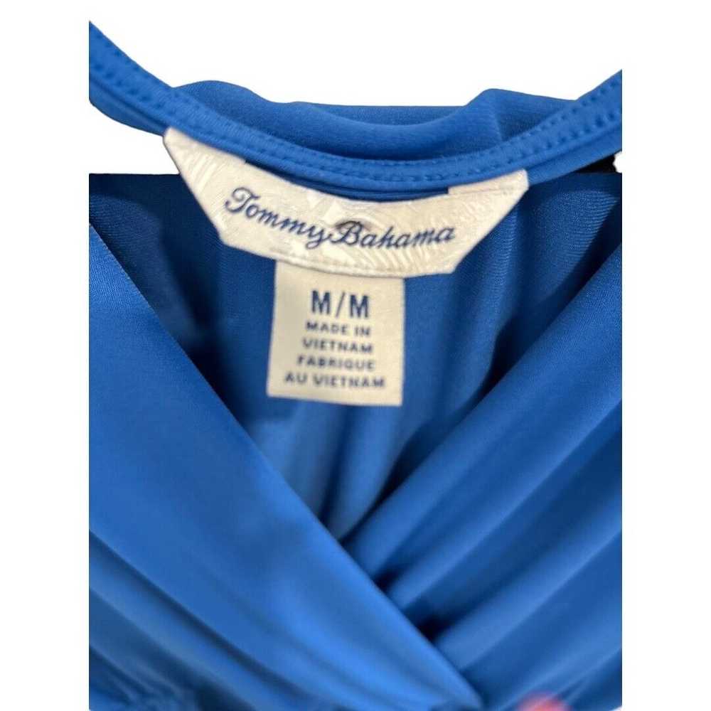 Tommy Bahama Blue Faux Wrap Sleeveless Elastic Wa… - image 2