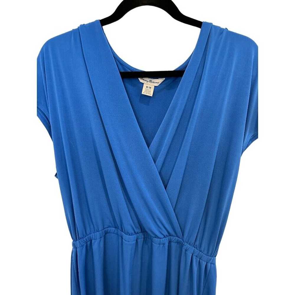 Tommy Bahama Blue Faux Wrap Sleeveless Elastic Wa… - image 3