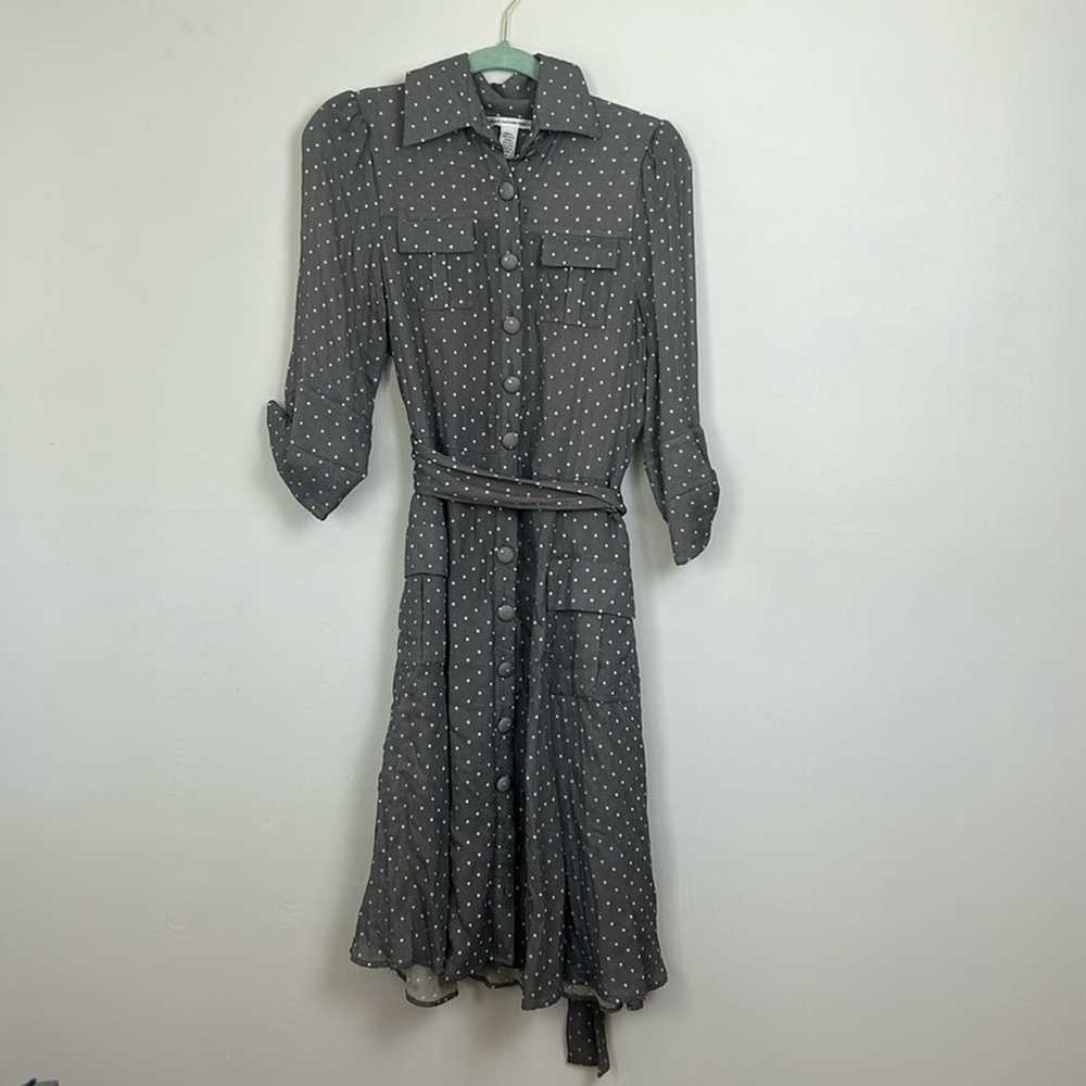 Vintage Diane Von Furstenburg Silk Button Dress - image 1