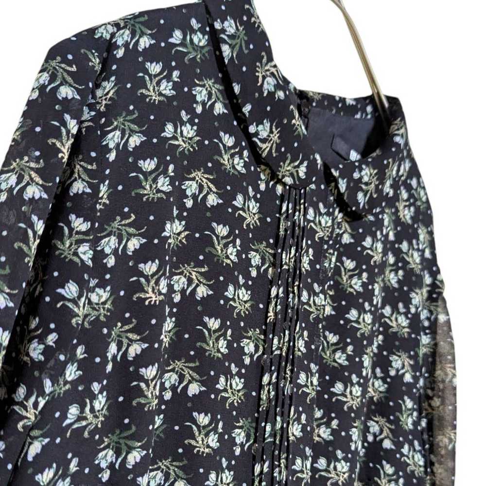 871◆Excellent Condition◆Uniqlo Floral Chiffon Kne… - image 5