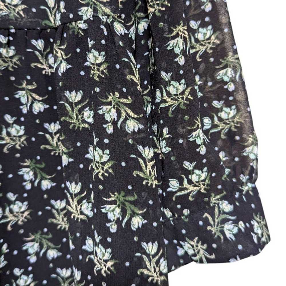 871◆Excellent Condition◆Uniqlo Floral Chiffon Kne… - image 7