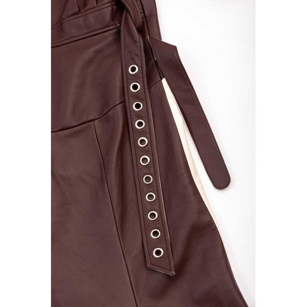 Celine Leather mid-length dress - image 10