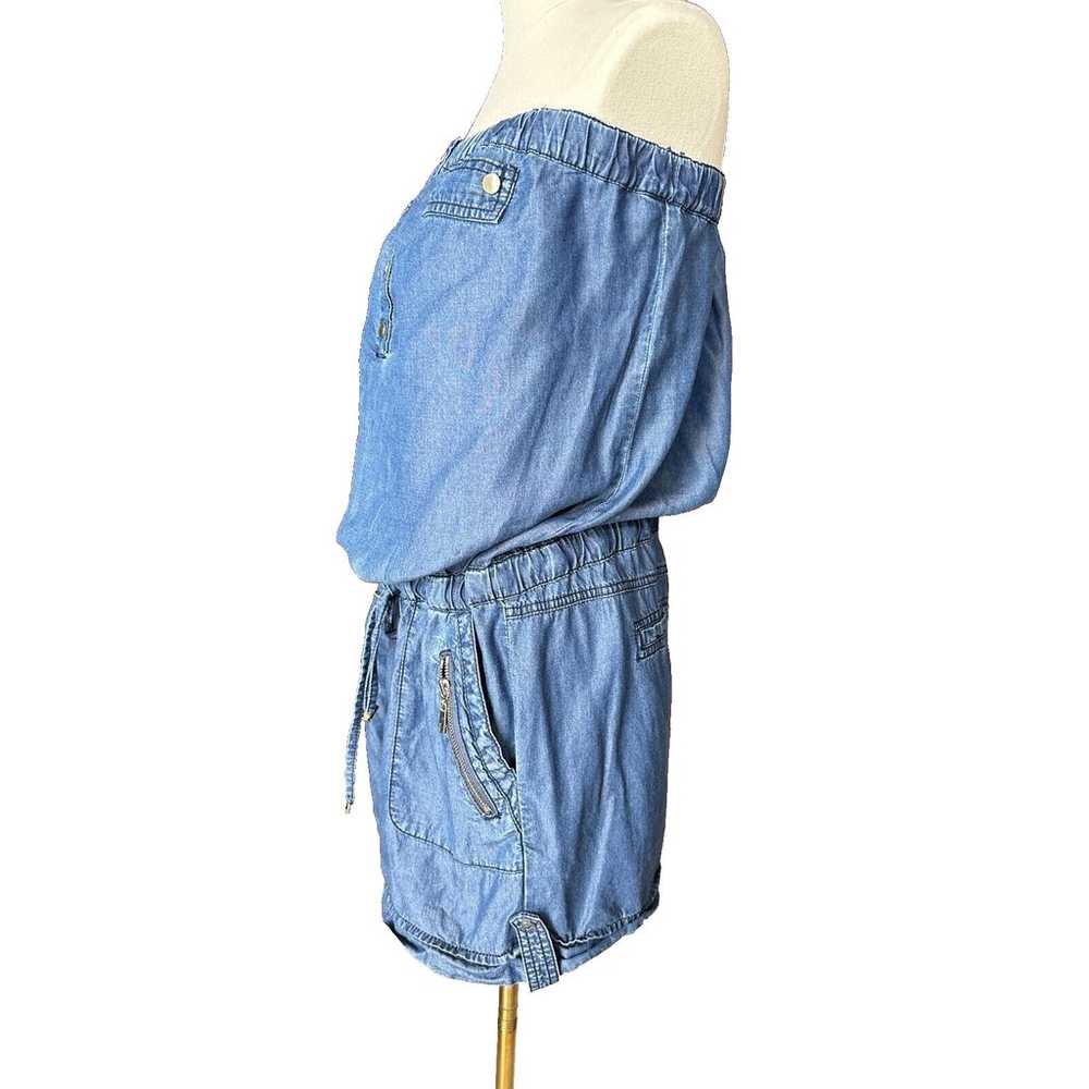 Cache Vintage Jean Chambray Romper XL Sleeveless … - image 5