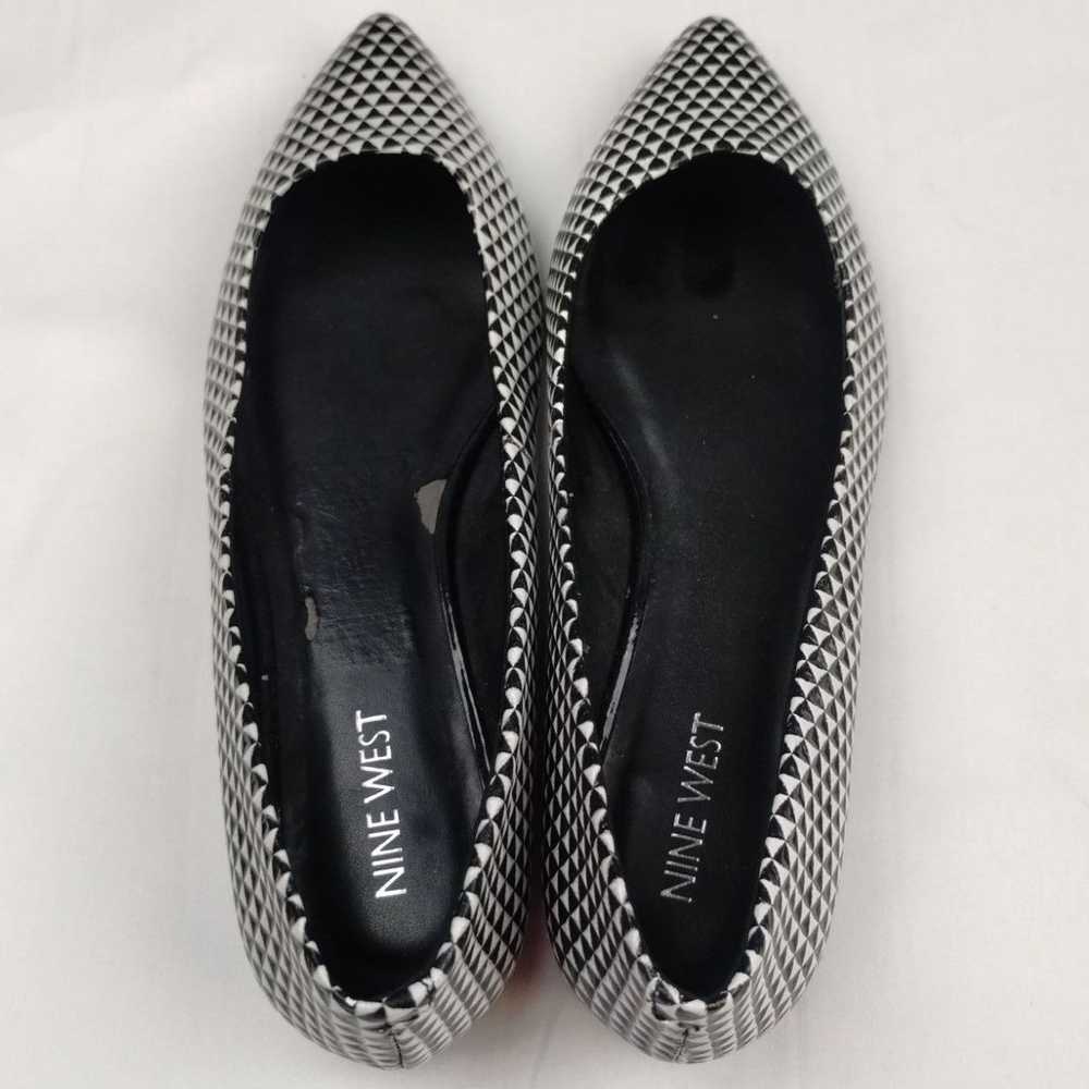 Nine West Nine West Women's Black/White Shoes/Fla… - image 2