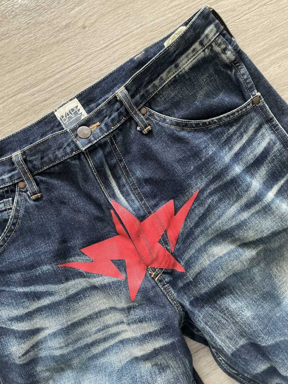 Bape Bape Red Twinsta jeans - image 1