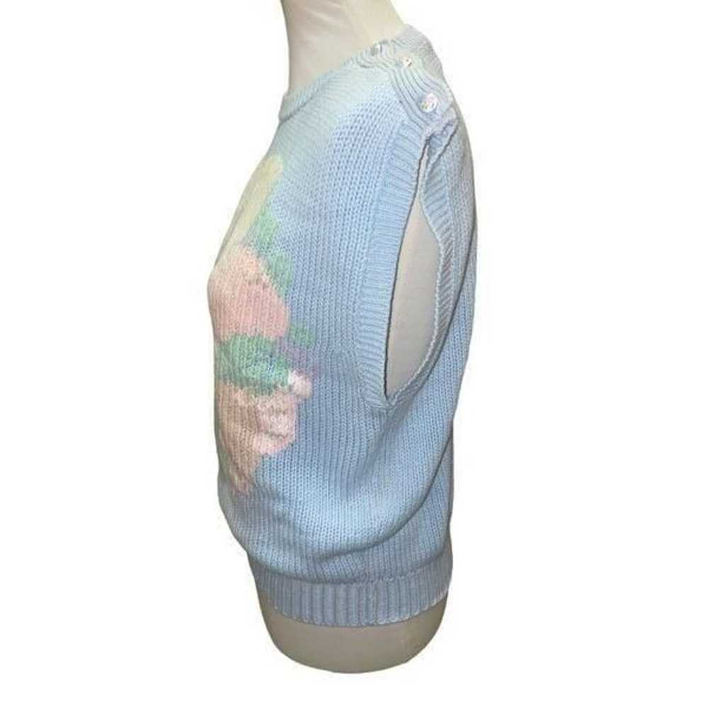 The Eagles Eye Vintage Light Blue Sleeveless Swea… - image 6