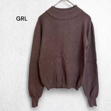 GRL Grail Sweater Knit Pullover Long Sleeve Brown - image 1