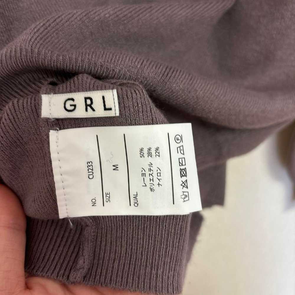 GRL Grail Sweater Knit Pullover Long Sleeve Brown - image 7