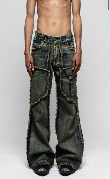 No Faith Studios NO FAITH STUDIOS FLARED DENIM 002