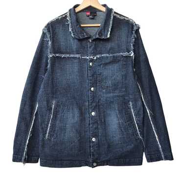 ジャケット・アウター Vintage Diesel 90 denim jacket XXL Vintage Diesel Industry Denim Jacket Jeans 90s Leather