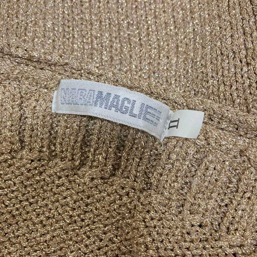 Ladies Outer Cardigan Long Sleeve Beige L Size Ov… - image 8