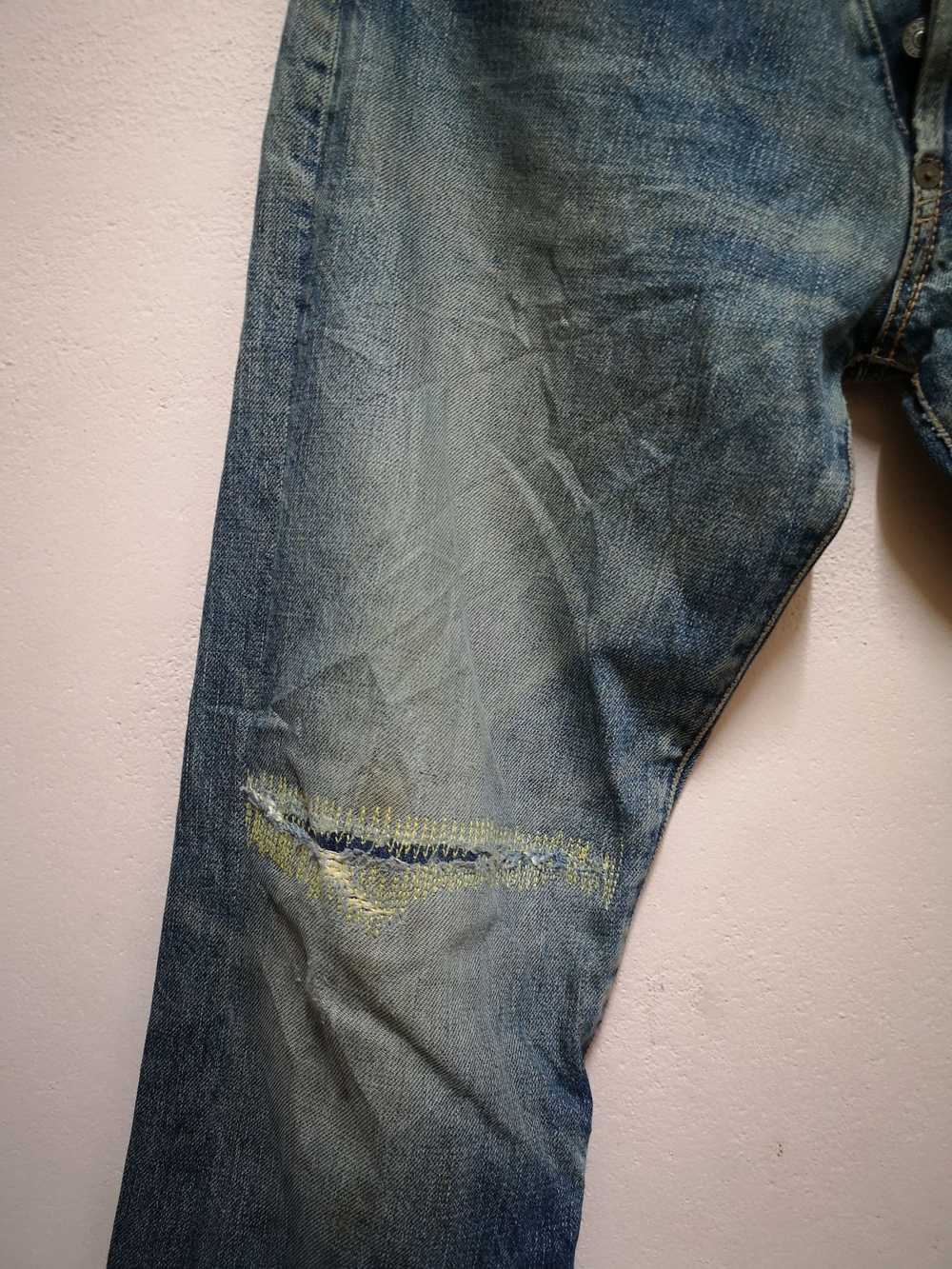 Distressed Denim × Evisu × Japanese Brand SUPER R… - image 6