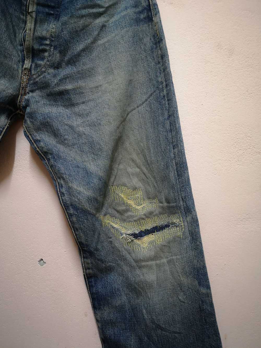 Distressed Denim × Evisu × Japanese Brand SUPER R… - image 7