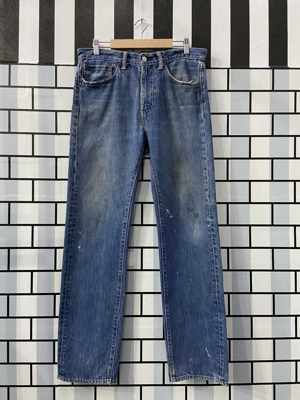 Levi's × Vintage Vintage Levi’s 505 Faded Blue Wh… - image 1